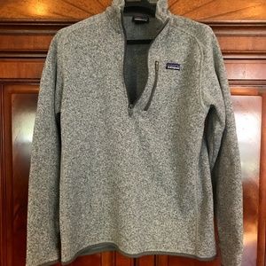 Patagonia 1/4 zip better sweater grey. Size XL. LN